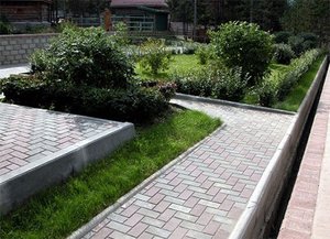 Парковый бордюр 500х200х30 коричневый
