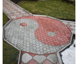 Тротуарная плитка Шестигранник 250х220х70 красная
