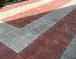 Тротуарная плитка 12 кирпичей коричневая