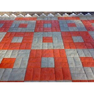 Тротуарная плитка Английский булыжник коричневая