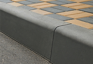 Дорожный бордюр 1000х300х150 серый