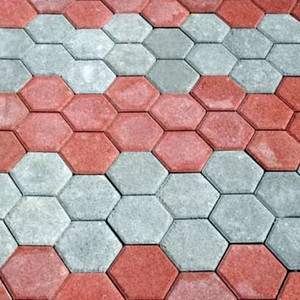 Тротуарная плитка Соты коричневая