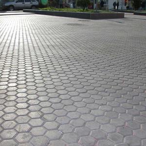 Тротуарная плитка Шестигранник 250х220х70 красная
