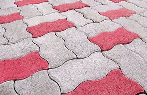 Тротуарная плитка Волна 250х125х60 жёлтая