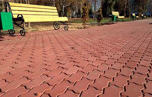 Тротуарная плитка Волна 250х125х60 серая